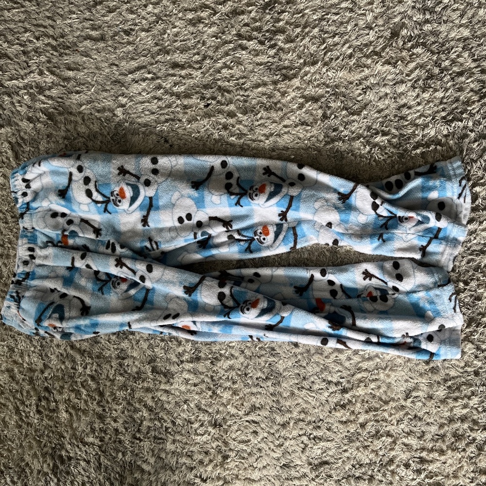 Olaf blue and white pajamas